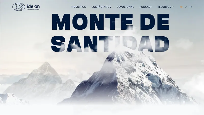 Screenshot of IDELAN Canada | Monte de Santidad