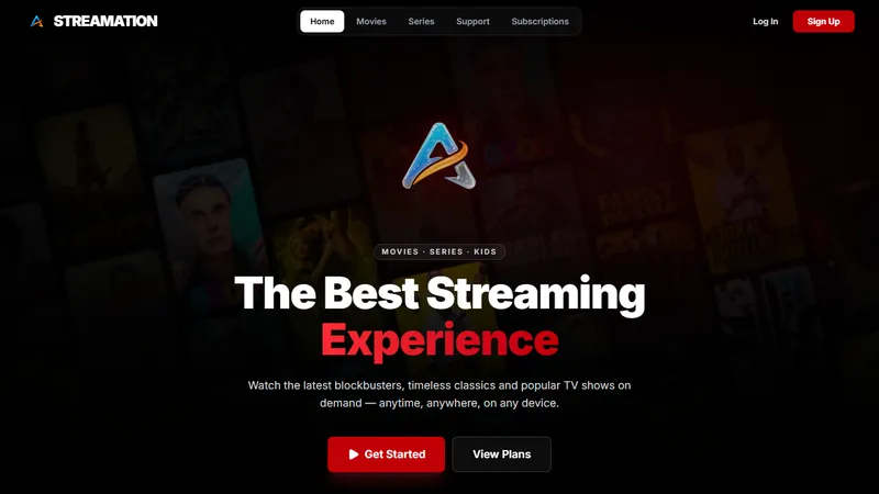 Screenshot of Streamation | Video on Demand